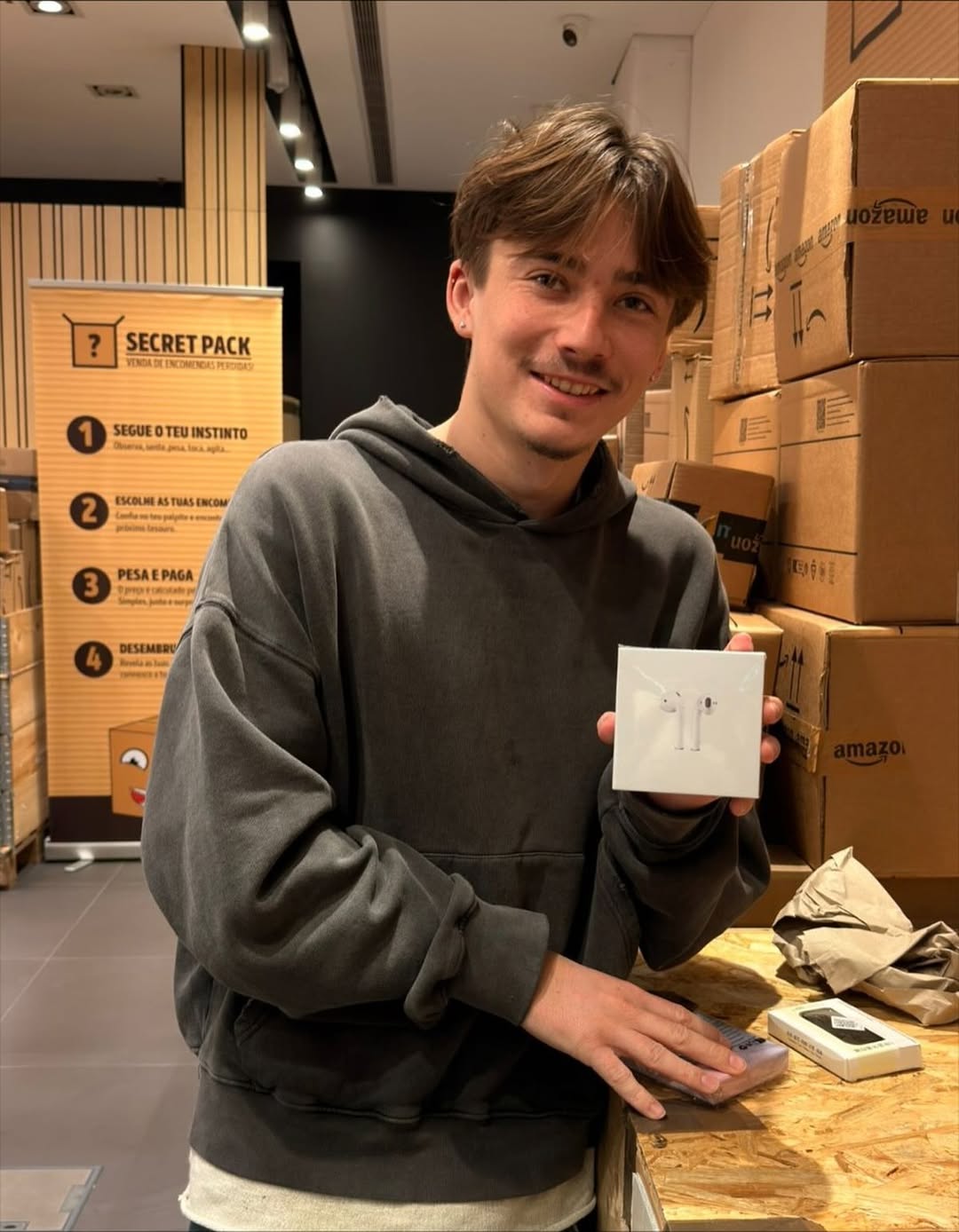 Cliente satisfeito com produtos Secret Pack